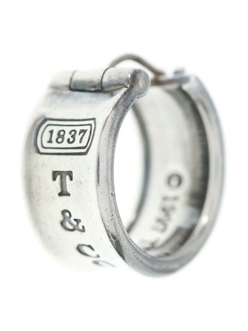 Tiffany & Co Narrow Hoop Earrings Silver